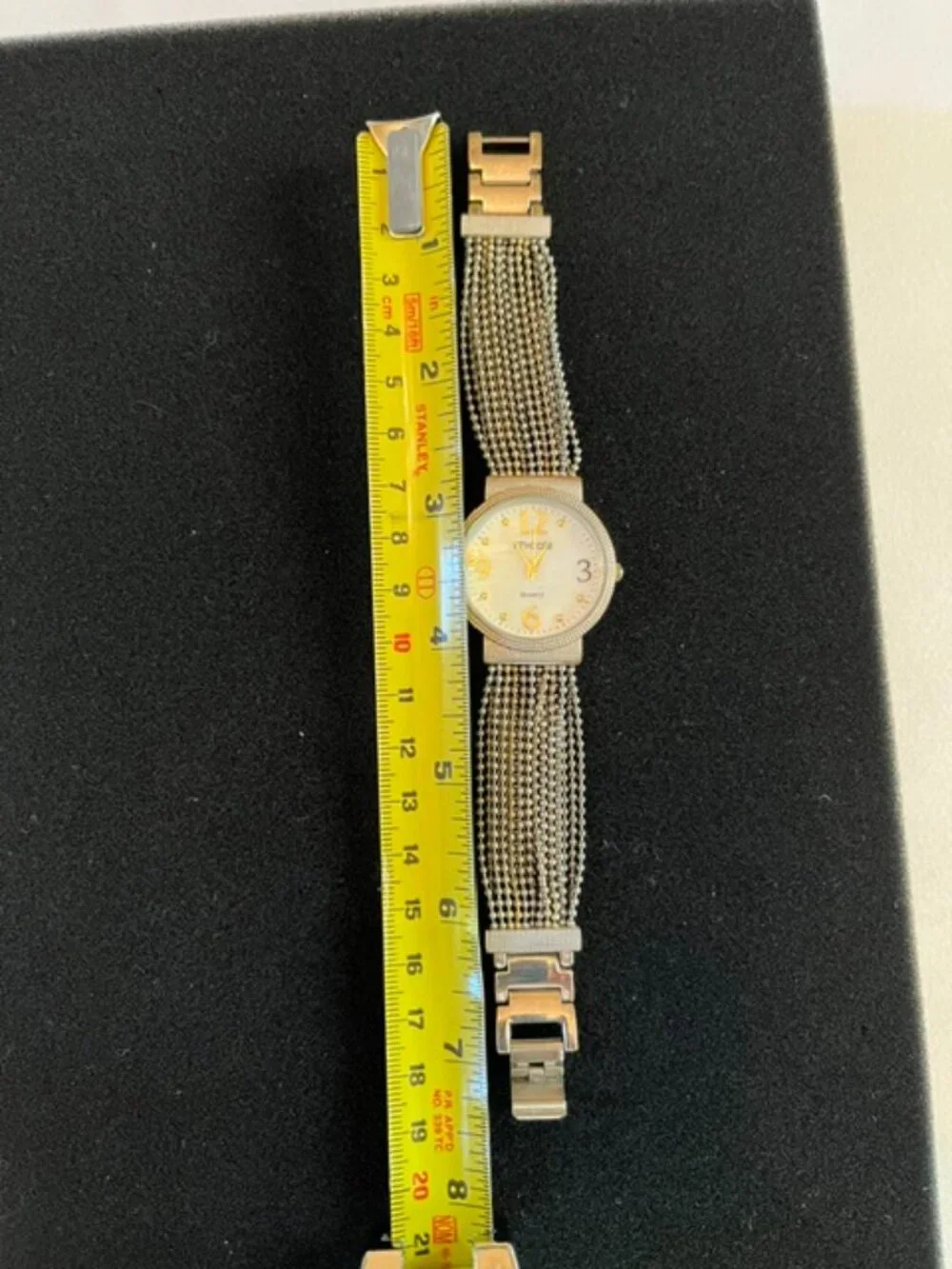 CHICO'S | Multi-Strand Beaded Chain Bracelet Watch Vintage-NEW Battery